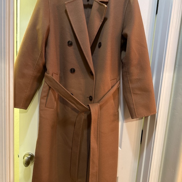 Madewell Double-Faced Brushed Long Coat, belted, NS386 SZ M - Picture 5 of 8
